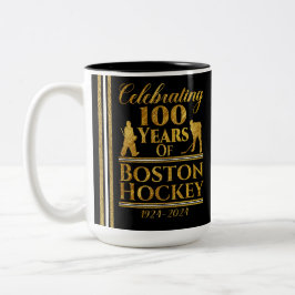 100 jaar Boston Hockey Tweekleurige Koffiemok