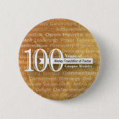 100 jaar Button! Ronde Button 5,7 Cm (Voorkant)