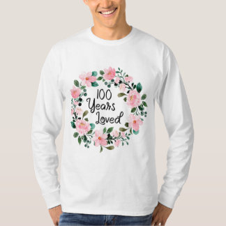 100 jaar geliefde Mannen Vrouwen 100 jaar oud, 100 T-shirt