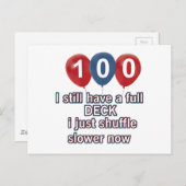 100 jaar Grappige Verjaardag design Briefkaart (Voorkant / Achterkant)