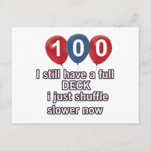 100 jaar Grappige Verjaardag design Briefkaart