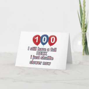 100 jaar Grappige Verjaardag design Kaart