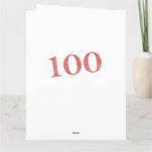 100 jaar kaart (Achterkant)
