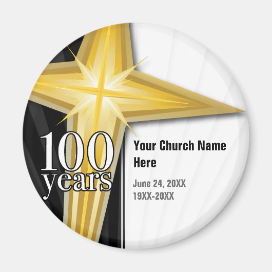 100 Jaar Kerk Jubileum Magneet (Voorkant)