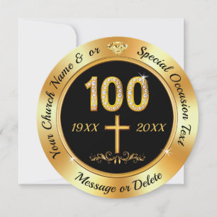 100 jaar kerkelijk Jubileum, Uitnodigingen