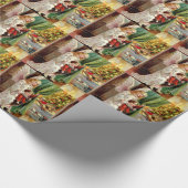 100 jaar oud kerstfeest Briefkaart-Angel, kind, sp Cadeaupapier (Hoek)