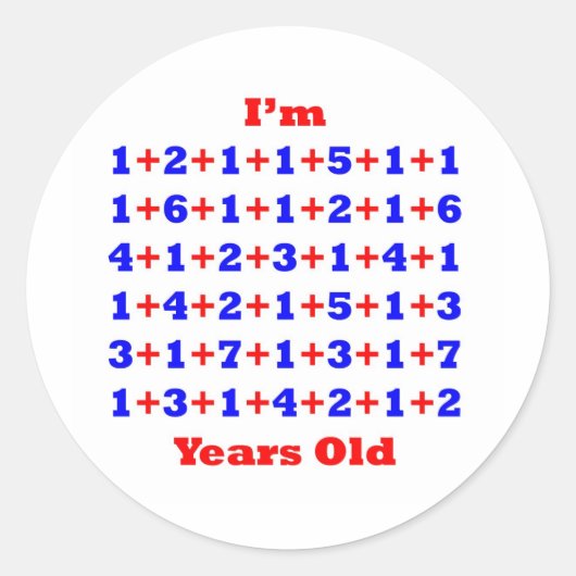 100 jaar oud! ronde sticker (Voorkant)