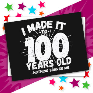 100 jaar oud sarcastisch meme grappige 100e verjaa briefkaart