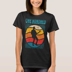 100 jaar oude 100e verjaardag Man gitaarspeler T-shirt