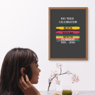 100 jaar viering zwarte geschiedenis maand 2026 poster