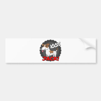 100% Jack Russell Bumpersticker
