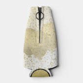 100 JARIG - Zwarte/Gold-tekst Flesjeskoeler (Achterkant)