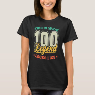 100-jarige legend ziet er 100 uit als bi t-shirt