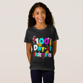 100 jour de T-shirt de jardin d'enfants (Devant entier)