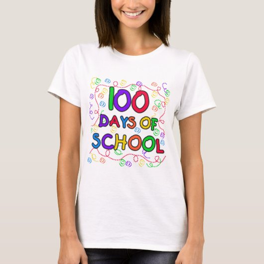 100 Jours de Confetti de l'école Tshirts et cadeau (Devant)