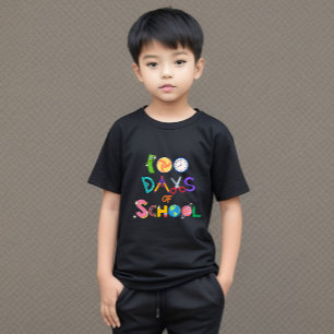 100 Jours de T-shirt d'école pour enfants 100 Jour