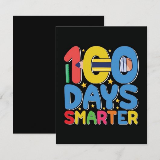 100 jours d'école 2025 invitation (Devant / Derrière)