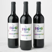100 Jours Étiquette Vin intelligent - Drôle cadeau (Bouteilles)
