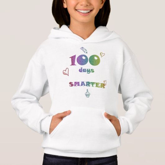 100 Jours Sweat - shirt à capuche intelligent - Dr (Devant)