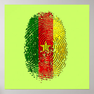 100% Kameroen DNA van een Kameroens Kameroen Kamer Poster