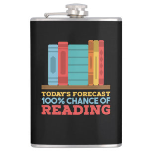 100% kans om grappig boek te lezen heupfles