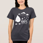 100% kans op melk Tri-Blend shirt (Voorkant)