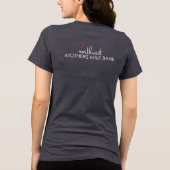 100% kans op melk Tri-Blend shirt (Achterkant)