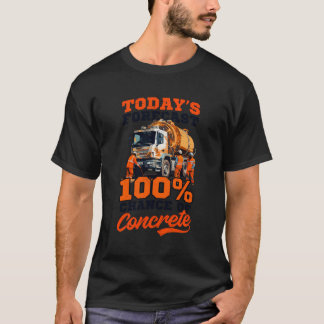 100 Kans van Concrete Ontwerpwegwerker T-shirt