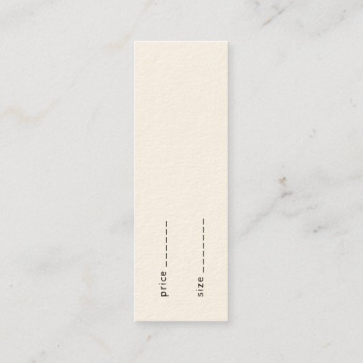 100% Katoen  Bloem Zakelijk Stropdas op Label (Achterkant)