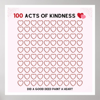 100 KINDERHANDELINGEN, GOEDE DODEN, TAKEN VOOR EEN POSTER
