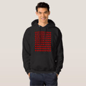100 kippen - Rood Hoodie (Voorkant volledig)