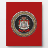 [100] Knachten Templar Coat of Arms Fotoplaat (Voorkant)