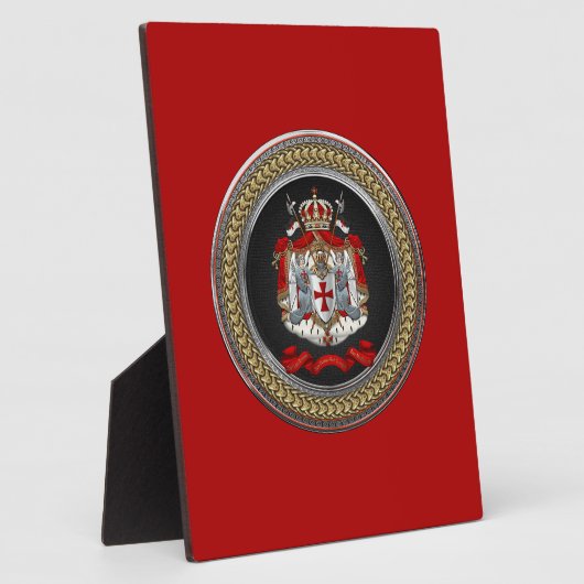 [100] Knachten Templar Coat of Arms Fotoplaat (Zijkant)