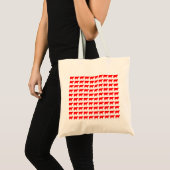 100 koeien - Rood Tote Bag (Voorkant (product))