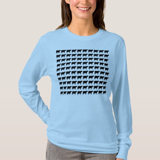 100 Koeien - zwart T-shirt (Voorkant)