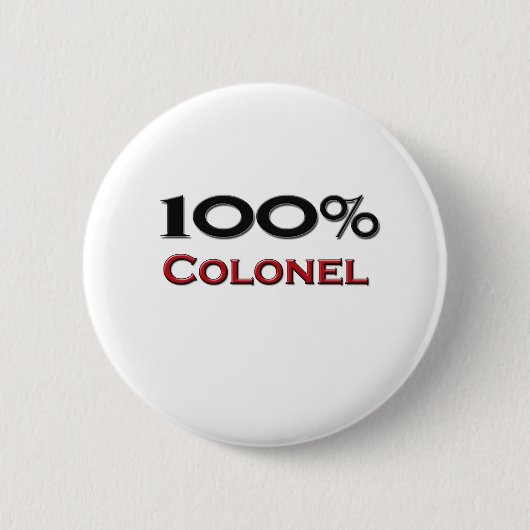 100 % kolonel ronde button 5,7 cm (Voorkant)