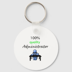 100% kwaliteitsbeheerder sleutelhanger
