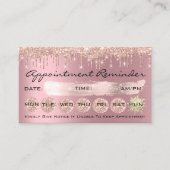 100 Lashes Benoeming Herinneringsherinnering Roos Visitekaartje (Voorkant)