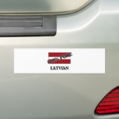 100 % LETLAND BUMPERSTICKER (Op auto)