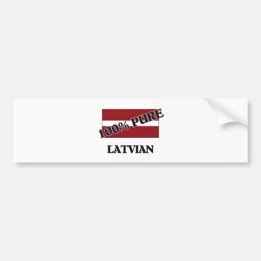 100 % LETLAND BUMPERSTICKER (Voorkant)