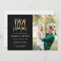 100 lijken een gouden verjaardagfoto