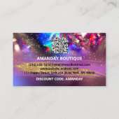 100 Logo QRCODE 10%OFF Hartelijk dank Gold Hologra Visitekaartje (Achterkant)