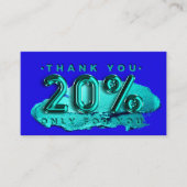 100 Logo QRCODE 20%OFF code make-up streken Visitekaartje (Voorkant)