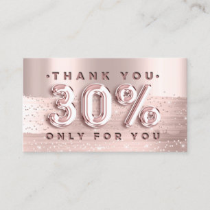 100 Logo QRCODE 30%OFF Code Roos Glitter Strokes Visitekaartje