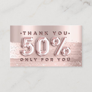 100 Logo QRCODE 50%OFF Code Roos Glitter Strokes Visitekaartje