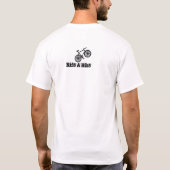 100 m, ik rijd eeuwen t-shirt (Achterkant)