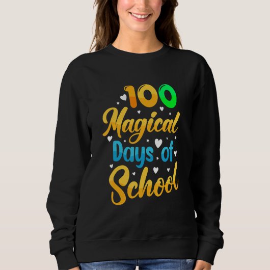 100 Magical Days Of School  Student Teacher 1 Trui (Voorkant)