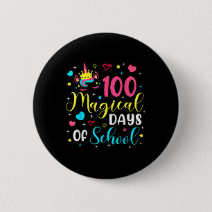 100 Magische Dagen 100ste Dag van de School Eenhoo Ronde Button 5,7 Cm