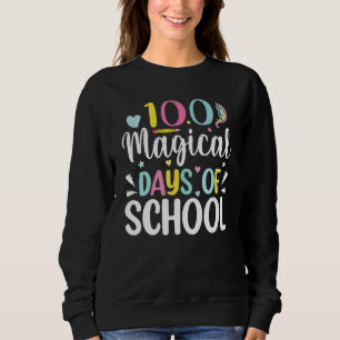 100 Magische Dagen van School Eenhoorn Leraar Stud Trui
