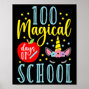 100 magische dagen van school magische eenhoorn li poster